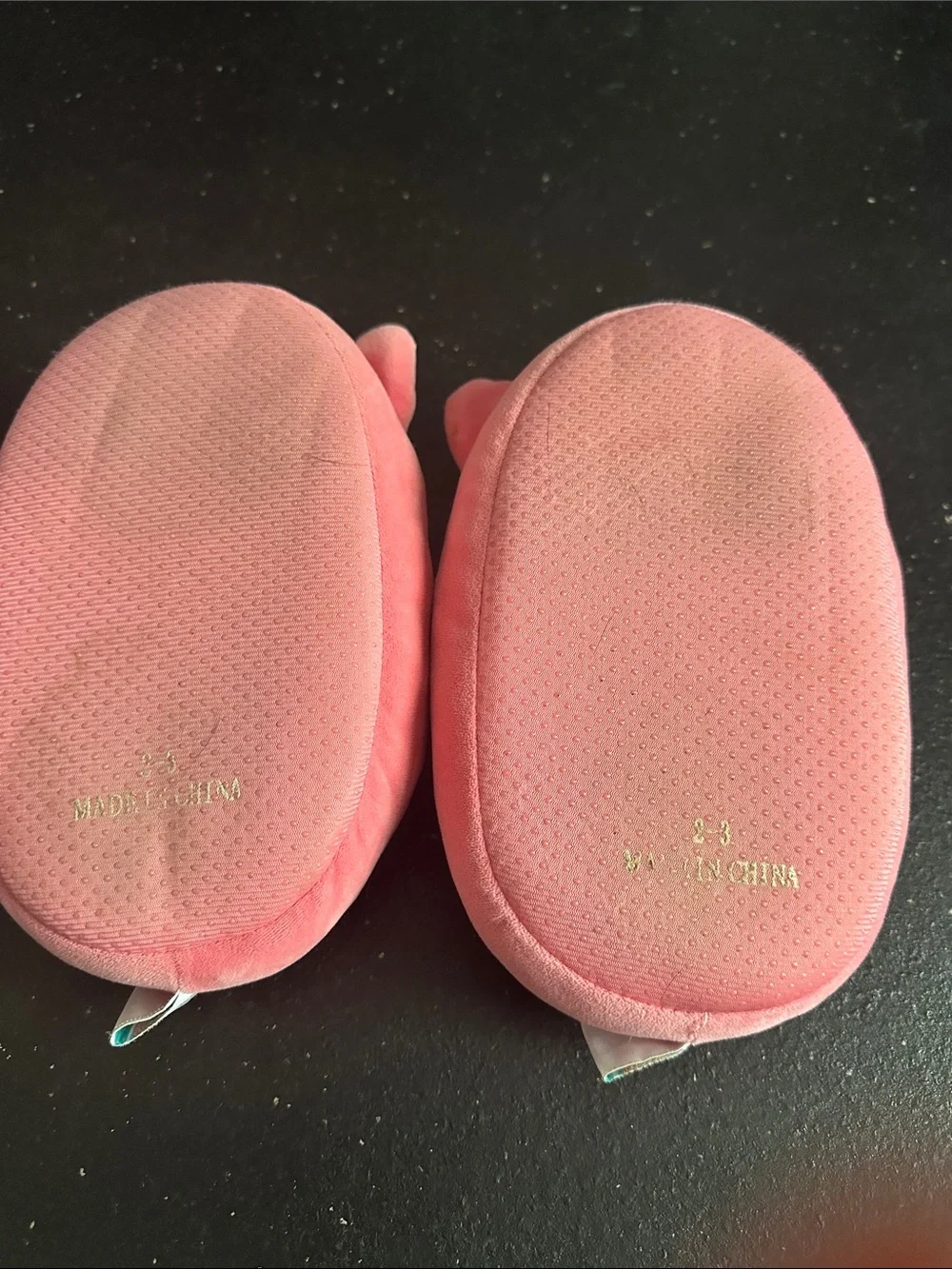 Squishmallows Girls Pink Unicorn Cat slipper 2-3